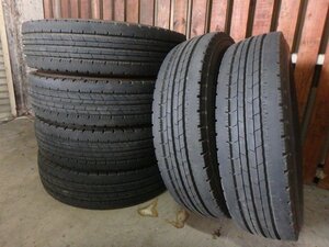 C862 バリ溝 送料無料【205/85R16 117/115】ダンロップ SPLT50 夏タイヤ 6本 2018年製 約8-8.5分山