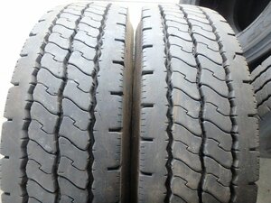 C885 送料無料【225/80R17.5 123/122】ダンロップ SP521 夏タイヤ 2本 2022年製 約7.5分山