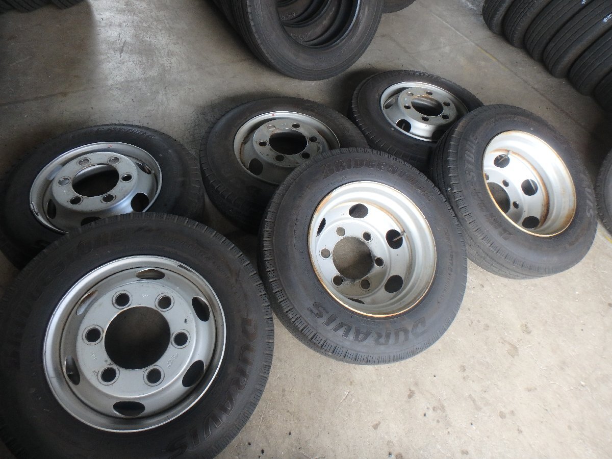 ブリヂストン 205/80 R 17.5 タイヤホイール 6本セット 中古品 Yahoo!オークション -「205/80r17.5 r205」の落札相場・落札価格