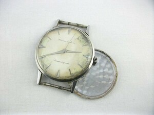 o37u28*CITIZEN old wristwatch Deluxe hand winding 19 stone operation defective goods Citizen 