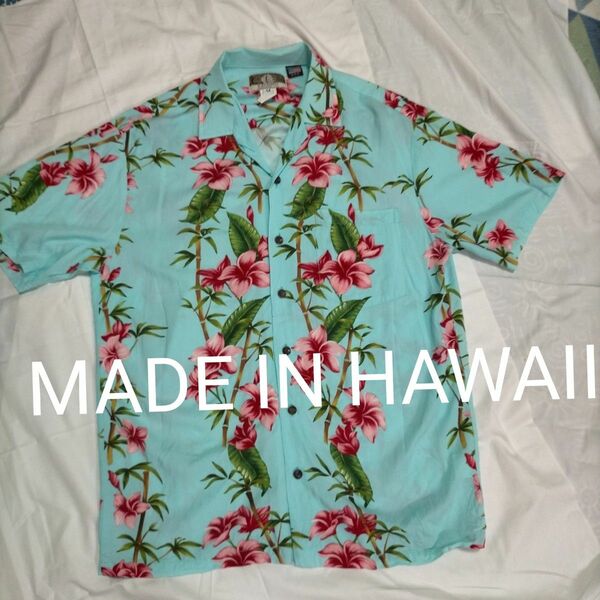 6/2迄限定価格！KALAHEO ハワイ製メンズアロハシャツ Mサイズ