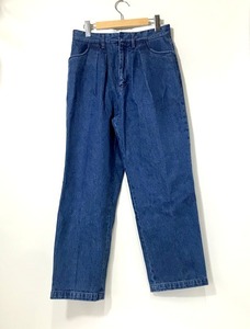 FARAH Two-Tuckwidepered トラウザーズ デニム パンツ カジュアル ジーンズ メンズ サイズ30 インディゴ系 ファーラー ボトムス A2285◆