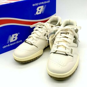 New Balance Aime Leon Dore White スニーカー シューズ エメレオンドレ BB550AD1 NB D メンズ 27cm ホワイト ニューバランス 靴 B1083◆