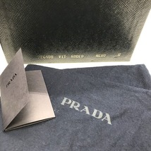 PRADA NO.03087 3F3Y 2EG-100 ドレスシューズ 革靴 レザーシューズ カジュアル 箱付き サイズ8 27cm相当 ブラック系 プラダ 靴 B2450◆_画像10