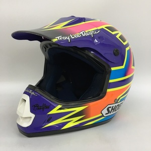 SHOEI VF-X BRDSHAW オフロードヘルメット モトクロス 90年代 当時物 レーシング XLサイズ パープル ショウエイ バイク用品 N18311H●