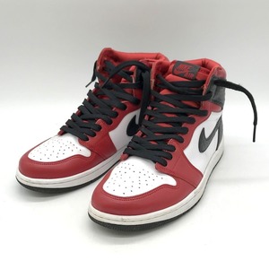 Nike Wmns Air Jordan 1 High OG スニーカー CD0461-601 ハイカット エアジョーダン1 ハイ OG シューズ 26.5cm レッド ナイキ 靴 B10267◆