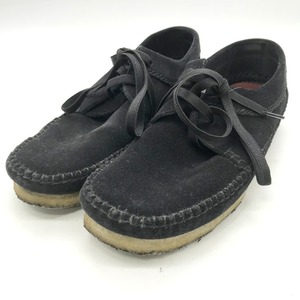 Clarks ワラビー ブーツ ローカット カジュアル ブーツ メンズ 26.5cm ブラック クラークス 靴 B3611◆