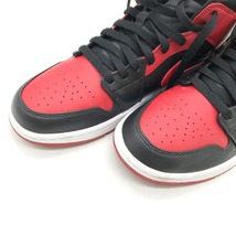 NIKE AIR JORDAN 1 MID スニーカー 554724-074 ハイカット シューズ カジュアル ストリート 箱付 メンズ 27cm ナイキ 靴 B10240◆_画像7