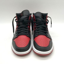 NIKE AIR JORDAN 1 MID スニーカー 554724-074 ハイカット シューズ カジュアル ストリート 箱付 メンズ 27cm ナイキ 靴 B10240◆_画像2