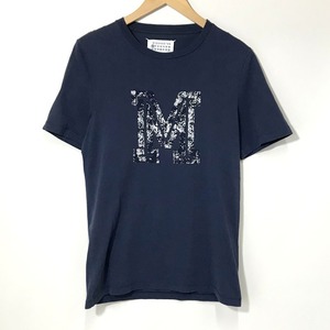 Maison Margiela Tシャツ 17SS 半袖 カットソー ロゴ プリント T-Shirt 古着 サイズ44 Sサイズ メゾンマルジェラ トップス A10286◆