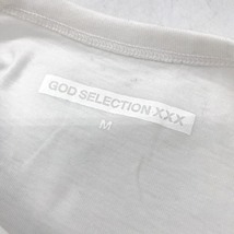 GODSELECTIONXXX Tシャツ 半袖 カットソー 古着 バックプリント クルーネック Mサイズ ホワイト ゴッドセレクション トップス A10297◆_画像4