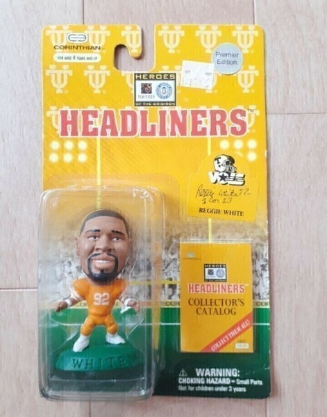 未開封 レジー・ホワイト コリンシアン NFL フィギュア ヘッドライナーズ Reggie White CORINTHIAN HEADLINERS アメフト nfl figure