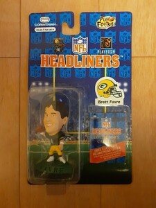  unopened Brett fur b corinthian NFL figure head liner zCORINTHIAN HEADLINERS BrettFavre green Bay paker zfigur