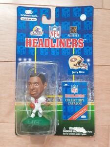  нераспечатанный Jerry * рис Jerry Rice коринфянин NFL фигурка head подкладка zCORINTHIAN HEADLINERS figure SanFrancisco 49ers