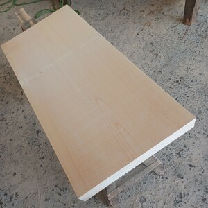 B-1631【89.7×39.5×5cm】国産ひのき　板　　テーブル　まな板　棚板　看板　一枚板　無垢材　桧　檜　DIY