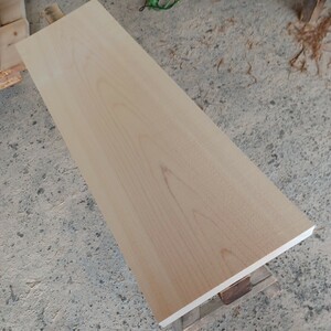 B-1634【100.7×29.7×3.4cm】国産ひのき　板　まな板　テーブル　棚板　看板　一枚板　無垢材　桧　檜　DIY