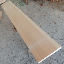 B-1641【176×25.8×3.4cm】国産ひのき　板　カウンター　テーブル　棚板　看板　一枚板　無垢材　桧　檜　DIY_画像1