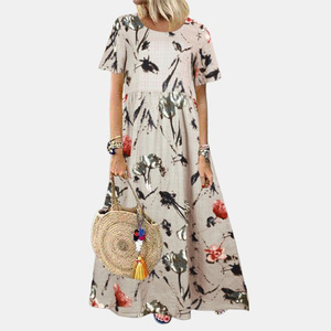 .... material . stylish . floral print . stylish * new goods * large size * thin. maxi height dress 