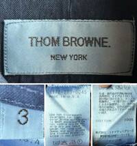 【本場USA製】THOM BROWNE シャツ メンズ 3 インディゴ 紺 ウォッシュ加工 ボタンダウン 美品 トム ブラウン ユナイテッドアローズ購入_画像6