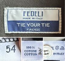 【極美品】FEDELI ポロシャツ TIE YOUR TIE別注 メンズ 54 グレー 鹿の子素材 イタリア製 フェデリ タイ ユア タイ_画像4