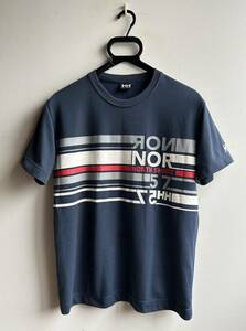 【美品】HELLY HANSEN Tシャツ メンズ S ロゴ ネイビー 紺 ヘリー ハンセン