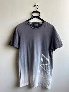 【美品】EMPORIO ARMANI Tシャツ 半袖 メンズ S グラデーション ロゴ エンポリオ アルマーニ 