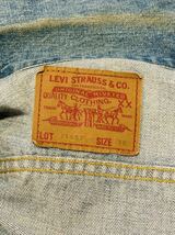 Levi's リーバイス 71557 復刻 BIG E 3rd デニムジャケット Gジャン インディゴブルー系 38 ジージャン_画像6