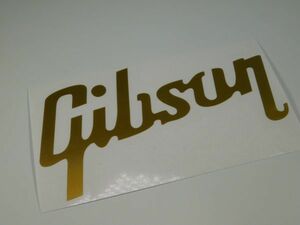Gibson ロゴ ステッカー オープンO ゴールド 大 #USTICKER-GIBLOO-GOLDL