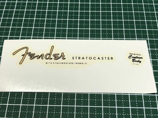 Fender Stratocaster ロゴ デカール #DECAL-FENDER-STRAT