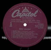 e3800/LP/Eddie Cochran And Gene Vincent/Their Finest Years 1958 And 1956_画像3