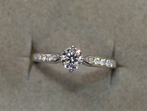 婚約!【俄】【0.271c】【D・VVS2・ハート&キューピッド・3EX】Pt950・消費税・送料込み!