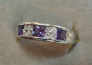  high class * fine quality![ alexandrite ]0.56c*Pt900* diamond *6.3g* consumption tax & postage included 