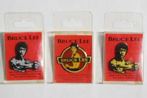 [300 jpy ~] blues * Lee unused pin badge 3 kind set . small dragon BRUCE LEE burn . Dragon UNIVERSAL domestic sale permission goods pin zbaji