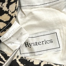 ヒステリックス ヒステリックグラマー Hysterics HYSTERIC GLAMOUR パンツ スカル柄 ドクロ 綿100% S 黒×ベージュ ブラック レディース_画像4