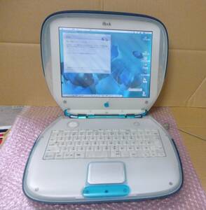 * Junk *Apple iBook G3k Ram ракушка 300MHz/160MB/3GB голубика корпус только /Mac OS 9.2.2 clean install завершено 