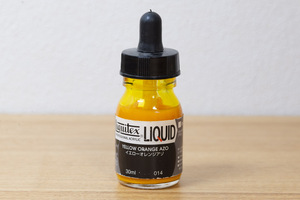 Liquitex リキテックス リキッド 30ml 014 イエローオレンジアゾ（使用品）