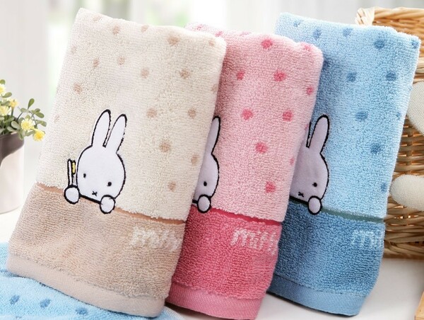 ３色３枚セット ミッフィー タオル miffy 綿 ギフト かわいい