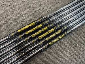 中古美品★True Temper Dynamic Gold MID 115 S200 アイアンシャフト★＃５〜PW ６本セット