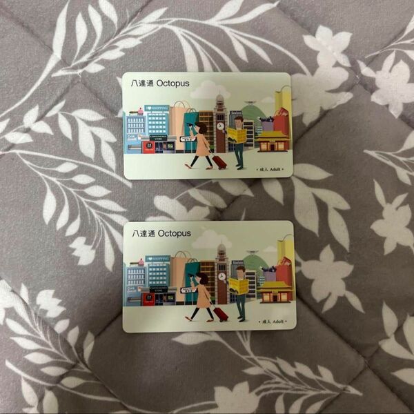 オクトパスカード2枚　香港　旅行　Suica pasmo 交通カード