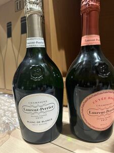 シャンパンLaurent-Perrierローランペリエ ロゼ ブランドブラン2本