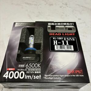 K-PARTS LED ヘッドライトバルブ　KL-1001 H8/H9/H11/H16 フォグランプ 6500K 4000lm 