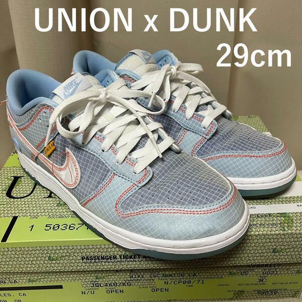 NIKE UNION DUNK Low 29cm アルゴン ユニオン ダンク ナイキ ローカット jordan 4 DJ9649-400