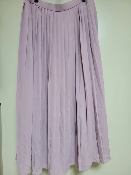 ユニクロ シフォンプリーツロングスカート（丈標準80～84cm）