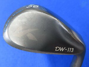 【中古】キャスコ　2014 Dolphin wedge（ドルフィンウェッジ）DW-113　ブラック（56°）【S400】ダイナミックゴールド