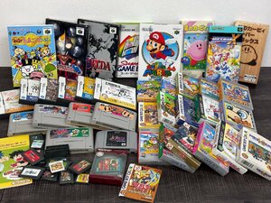 動作未確認◆任天堂 ゲームソフトまとめ 空箱＆ソフトのみあり NINTENDO DS スーパーファミコン ゲームボーイアドバンス カラー 64◆F0430