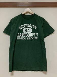 ふ1390 USA製 カレッジTシャツ 半袖Tシャツ M グリーン ダートマス大学