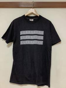 ま1353 USA製 藤井フミヤ プリントTシャツ 半袖Tシャツ M ブラック ビンテージ カットソー