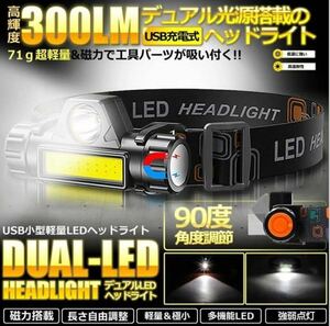 LED ヘッドライト アウトドア キャンプ 釣り USB充電式 高輝度 防災 防災対策　手ぶらで使える　便利アイテム　必須