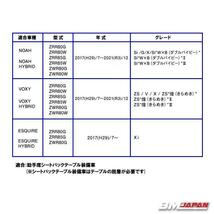 ノア ヴォクシー エスクァイア 80系 ZRR ZWR80.85後期 H29.7- シートカバー 7人乗り 1〜3列PVC カーシート キルトスタイル ブラックレザー_画像7