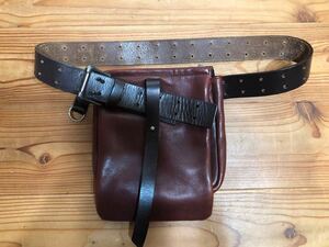 #A.I.P# waist bag # belt bag # hip bag # real leather made #